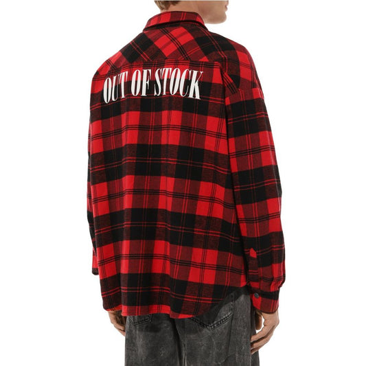 Diego Venturino Herrenjacke aus roter Baumwolle