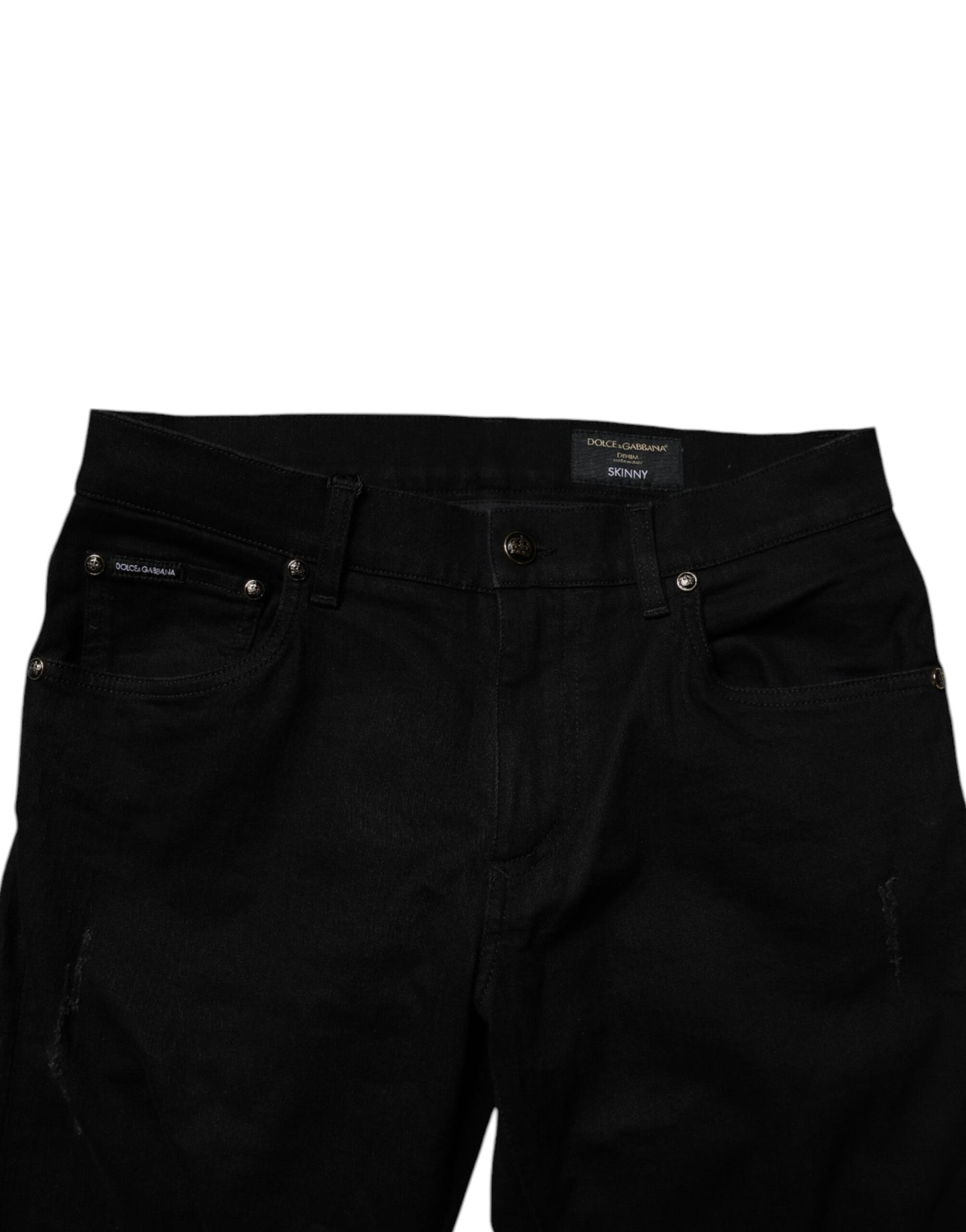 Dolce & Gabbana Schwarze Skinny-Jeans aus Baumwollstretch für Herren
