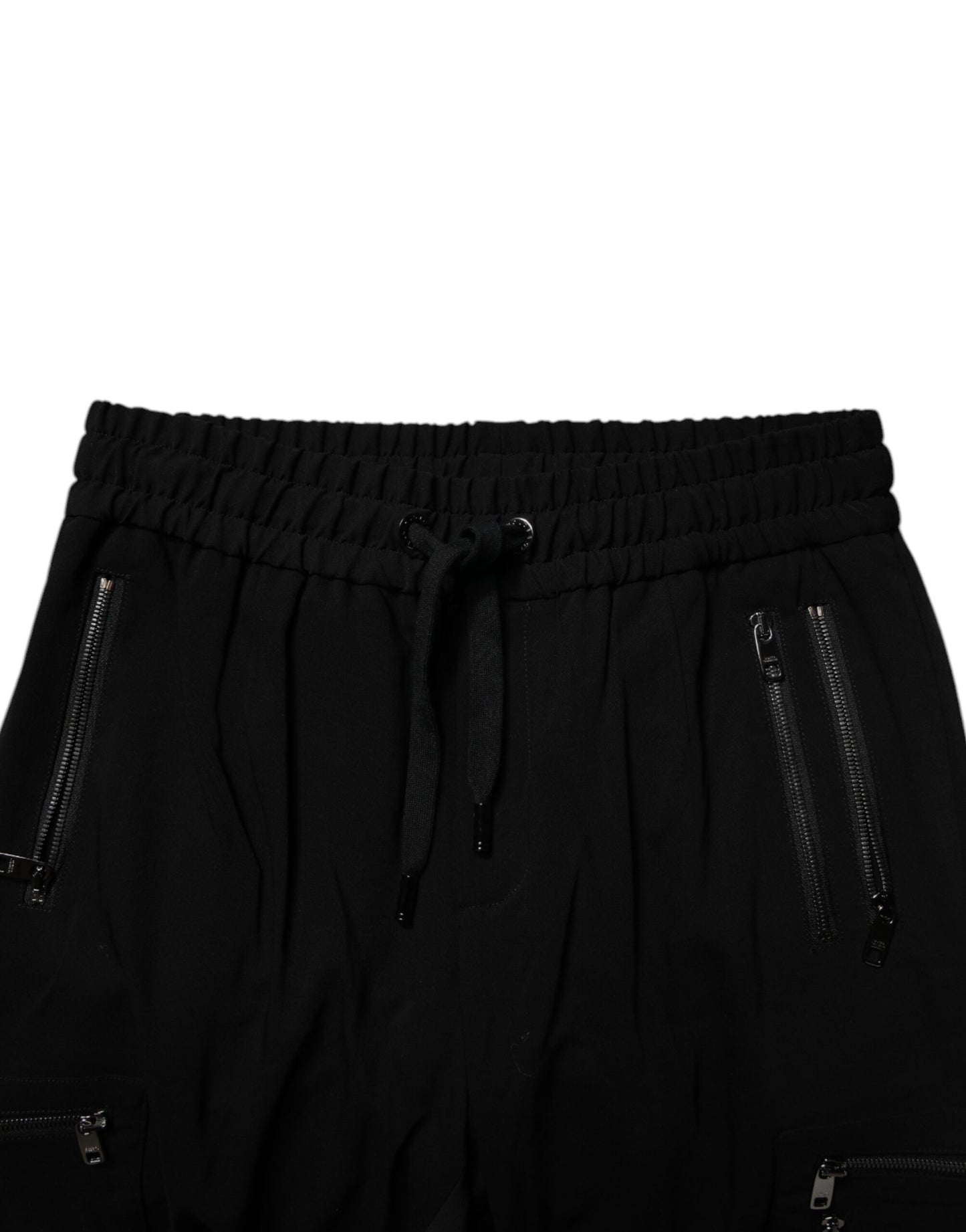 Dolce & Gabbana – Schwarze Jogginghose aus Wollstretch