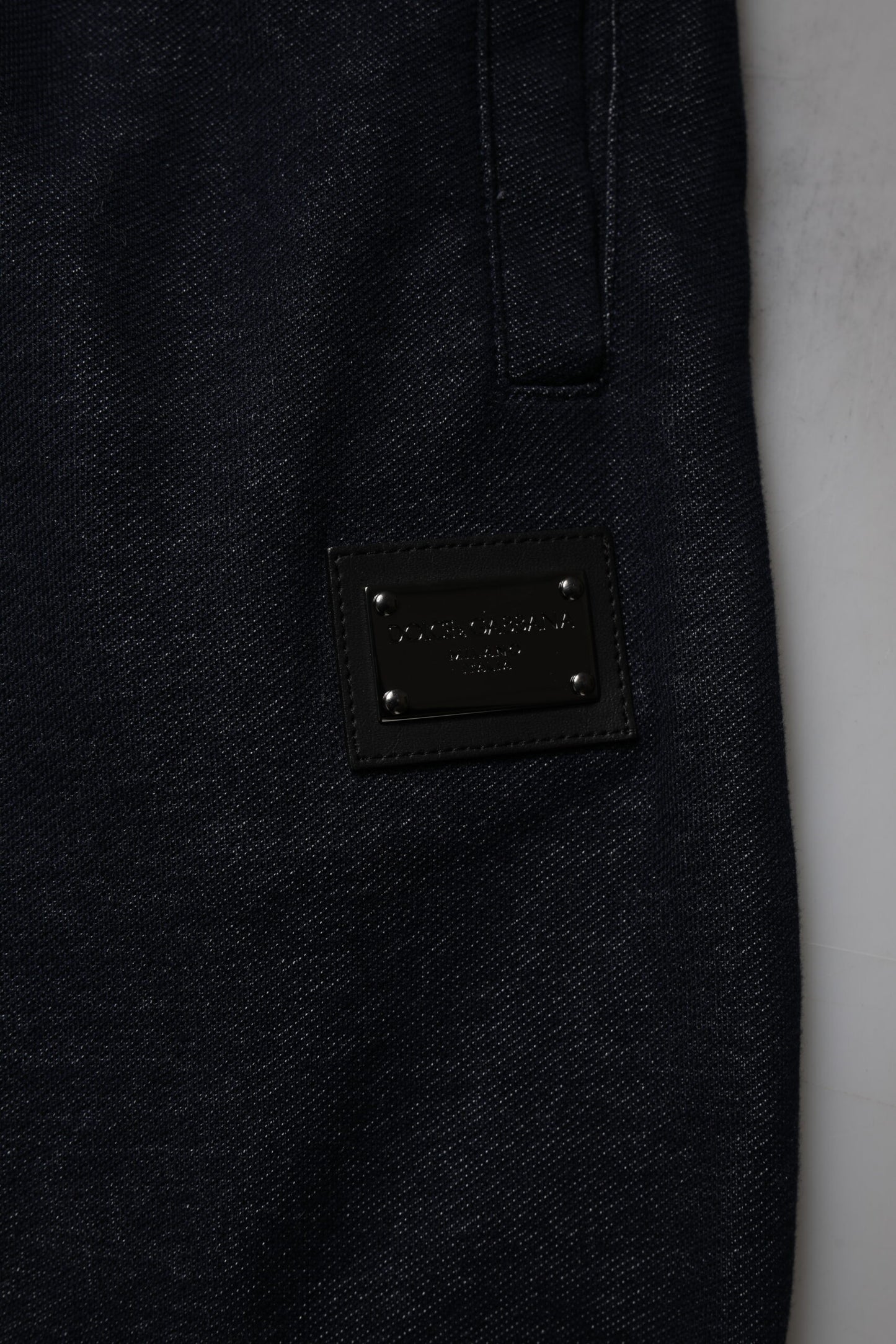Dolce & Gabbana – Schwarze Jogginghose aus Jacquard-Baumwolle