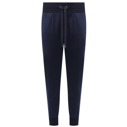 Dolce & Gabbana Blaue Seidenhose für Herren
