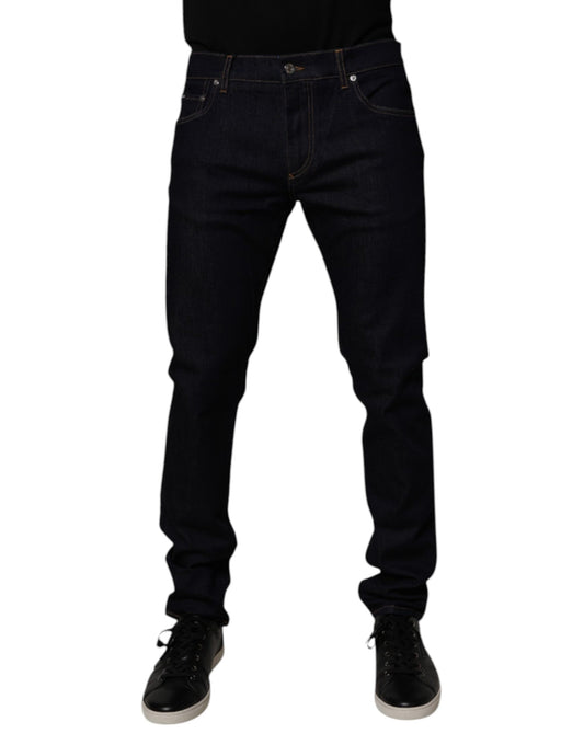 Dolce & Gabbana Schwarze Skinny-Jeans aus Baumwollstretch für Herren