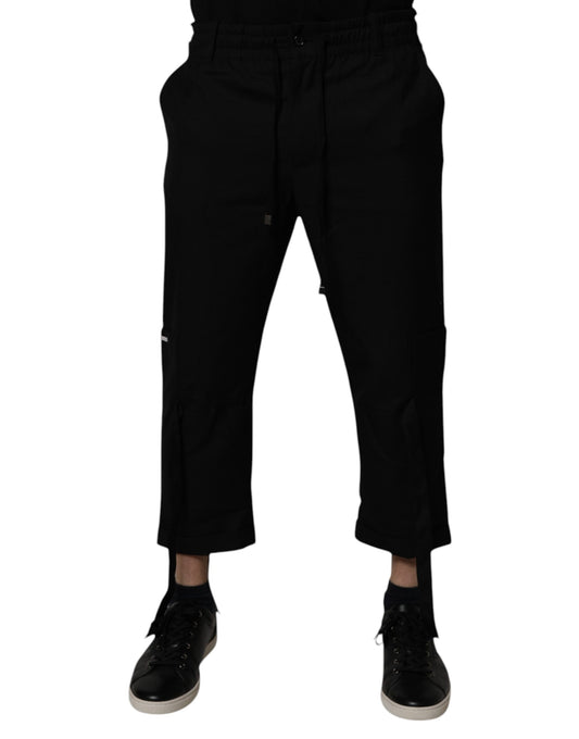 Dolce & Gabbana Schwarze Polyester-Kürzehose für Herren
