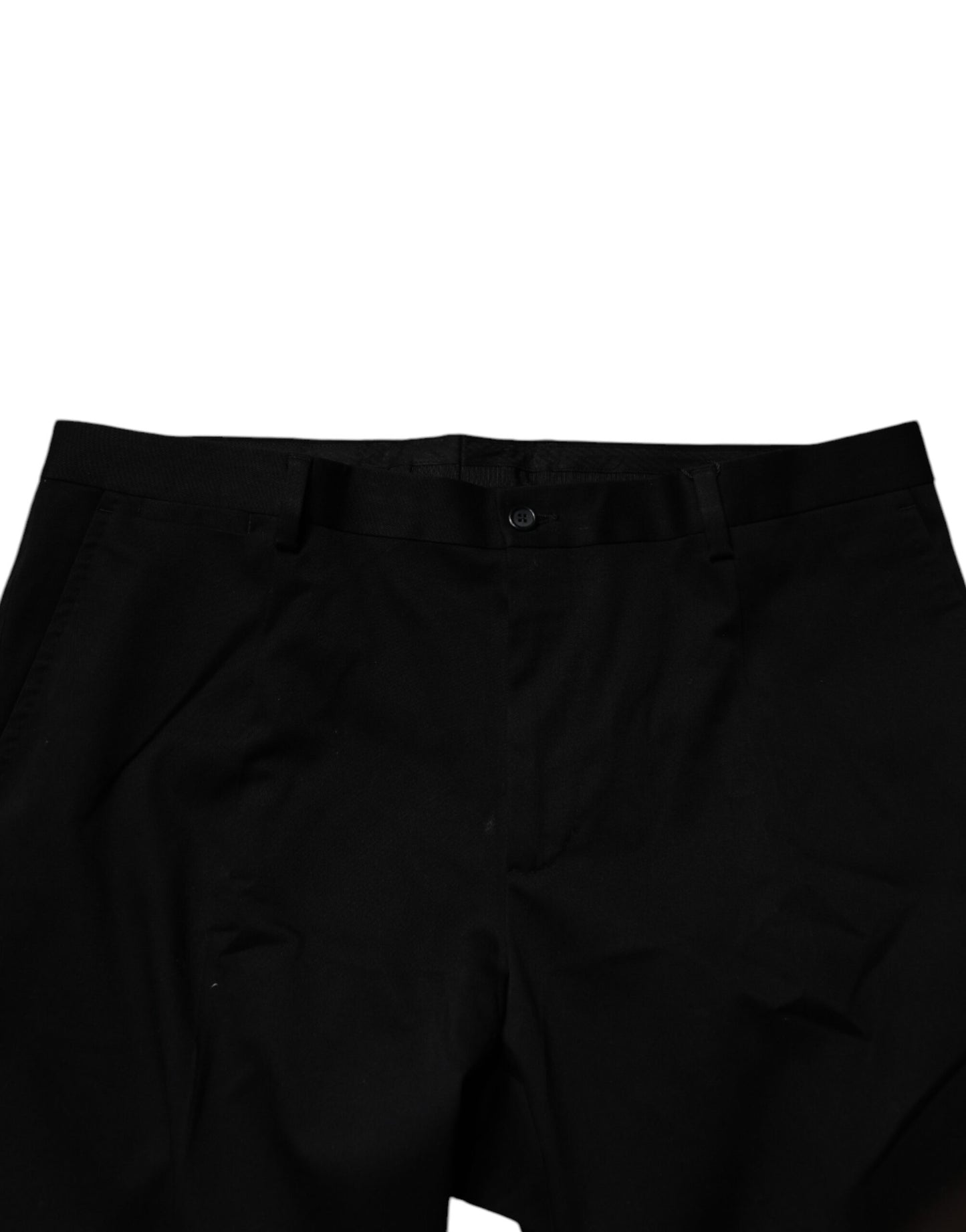 Dolce & Gabbana – Enge Anzughose aus schwarzer Baumwolle für Herren