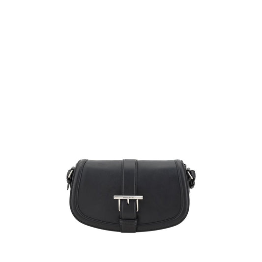 Alexander McQueen Schultertasche Bos Taurus aus schwarzem Kalbsleder