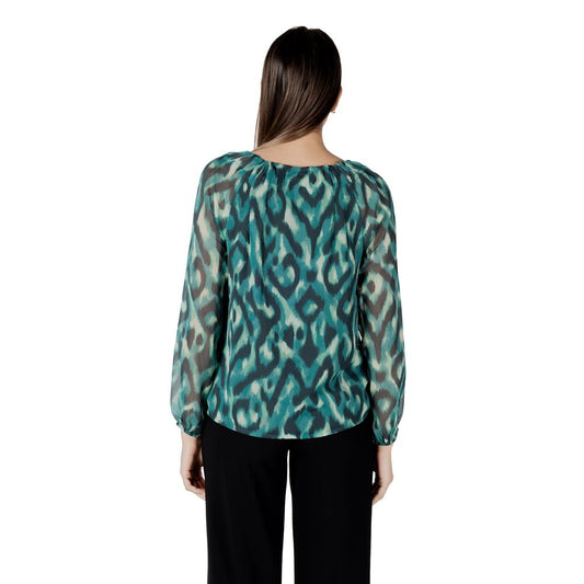Street One Green Polyester Blouse