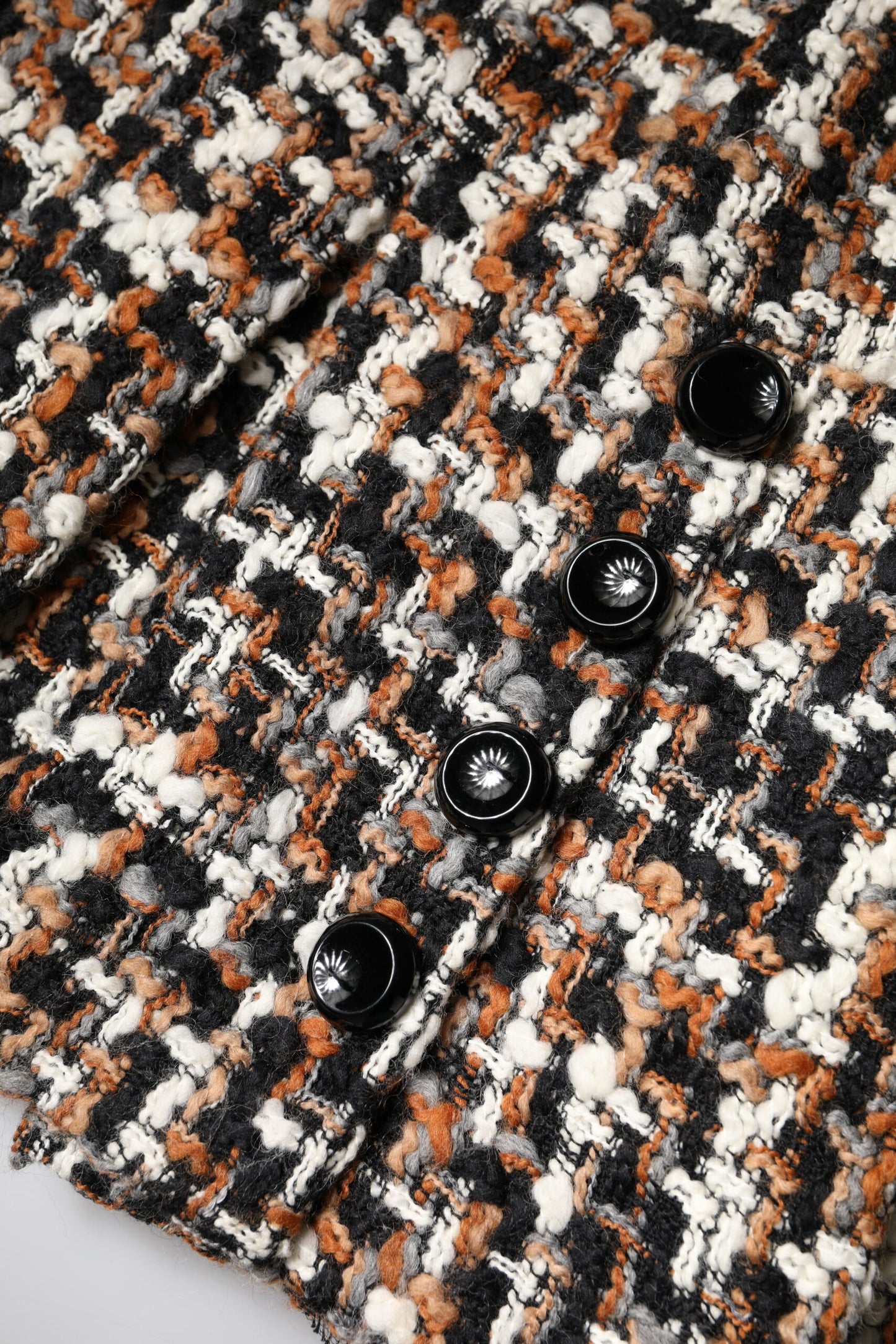 Dolce & Gabbana – Mehrfarbiger Minirock aus Tartan-Tweed mit hoher Taille