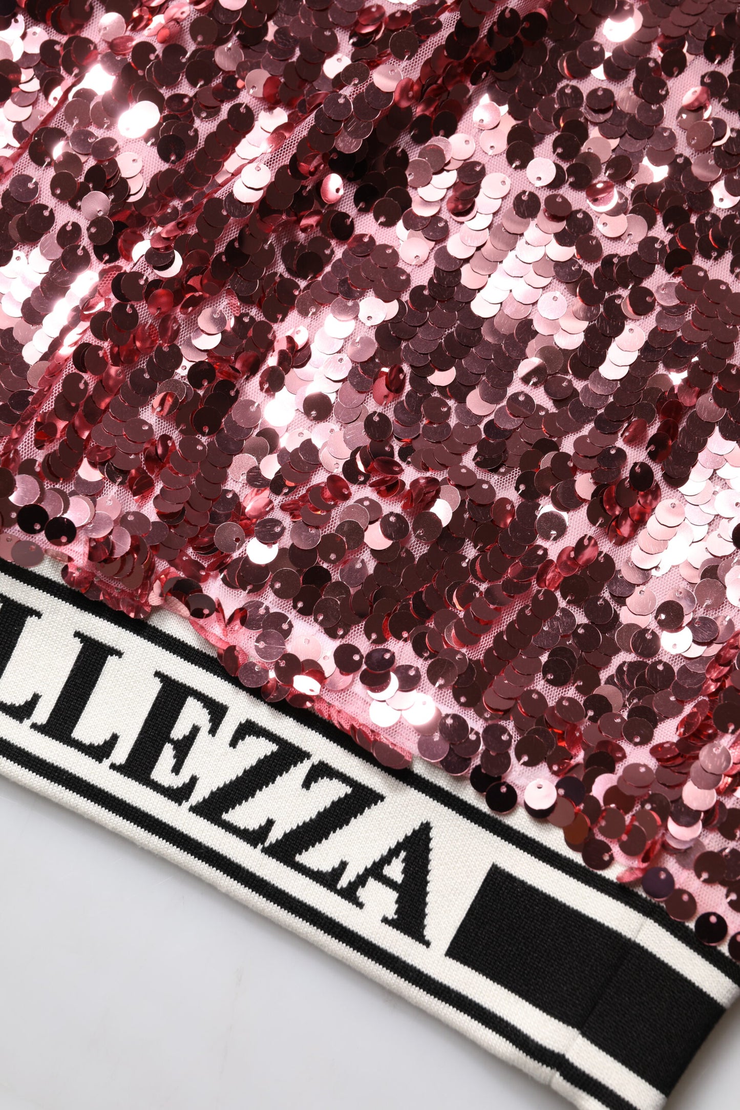 Dolce & Gabbana – Pullover mit Pailletten „DG Queen“ in Pink