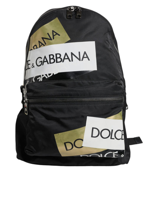 Dolce & Gabbana – Schul- und Reiserucksack aus Polyamid mit schwarzem Logoband