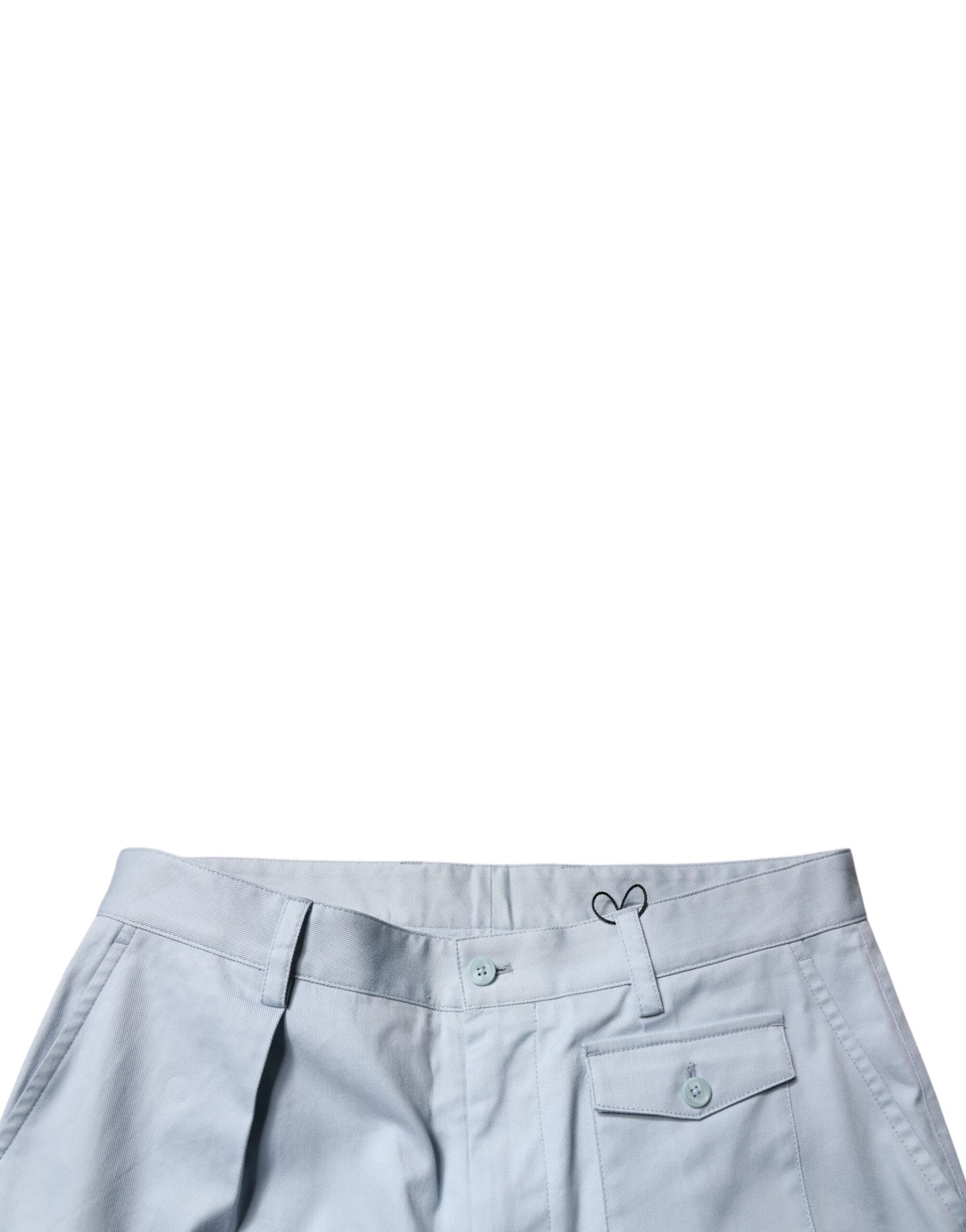 Dolce & Gabbana – Hellblaue Cargo-Karosseriehose aus Baumwolle