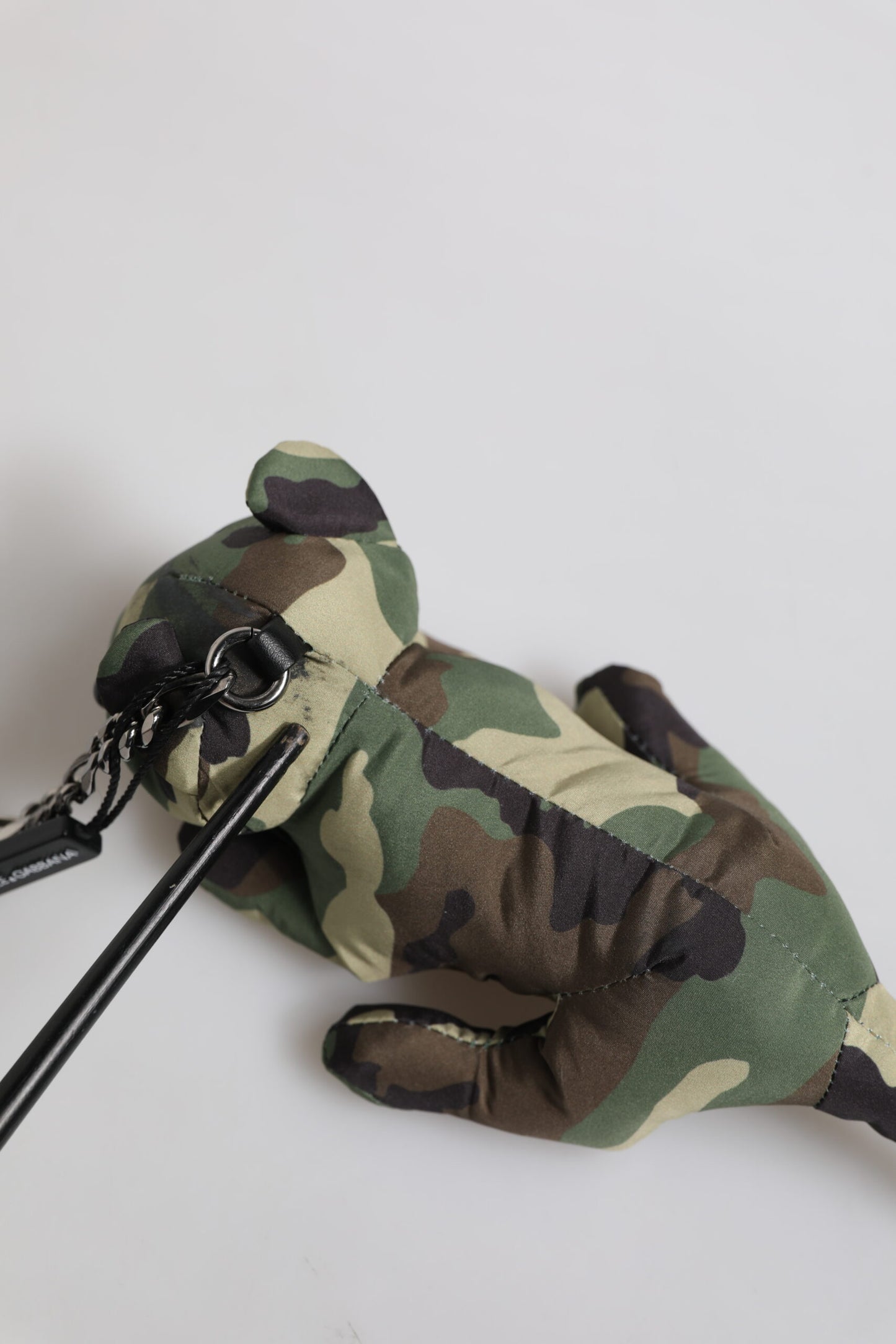 Dolce & Gabbana Schlüsselanhänger mit Tiersilhouette, mehrfarbig, Camouflage