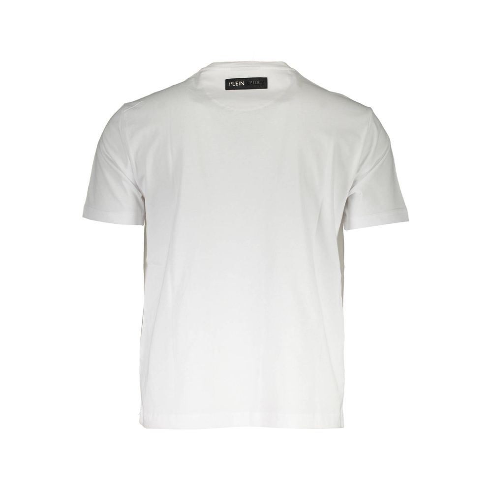 Plein Sport Weißes Baumwoll-T-Shirt für Herren