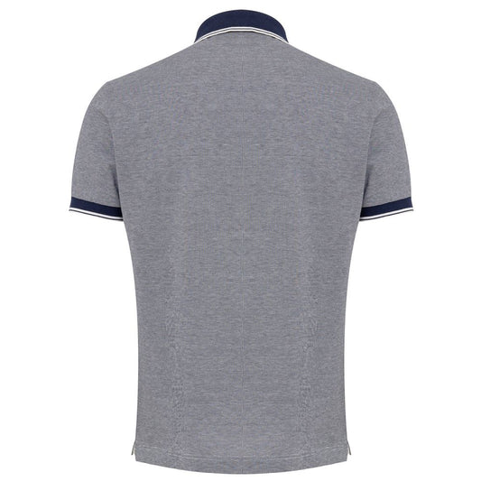 Blaues Poloshirt aus Baumwolle von Canali