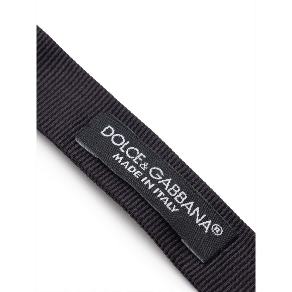 Dolce & Gabbana Schwarze Seidenfliege
