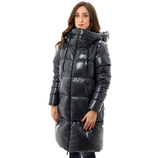 Herno Blauer Polyamidmantel