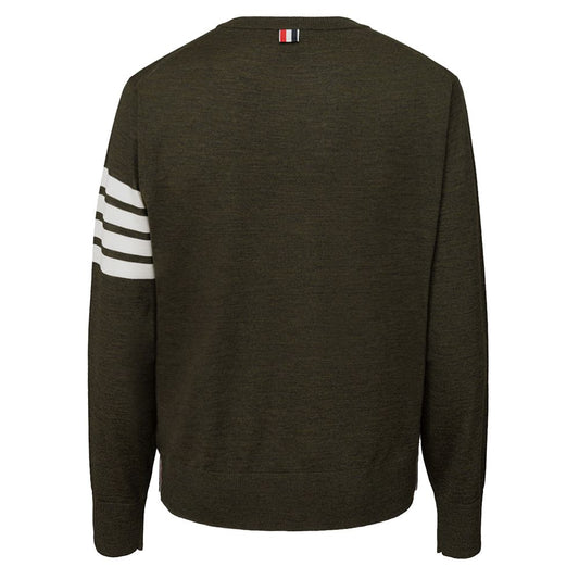 Grünes Woll-Sweatshirt von Thom Browne