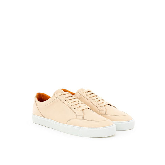 Burberry Pinkfarbene Leder-Sneaker in niedriger Ausführung