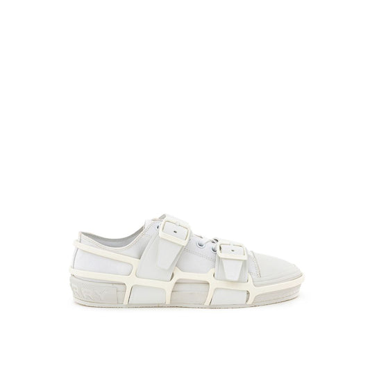 Burberry Weiße Baumwoll-Sneaker im sportlichen Stil