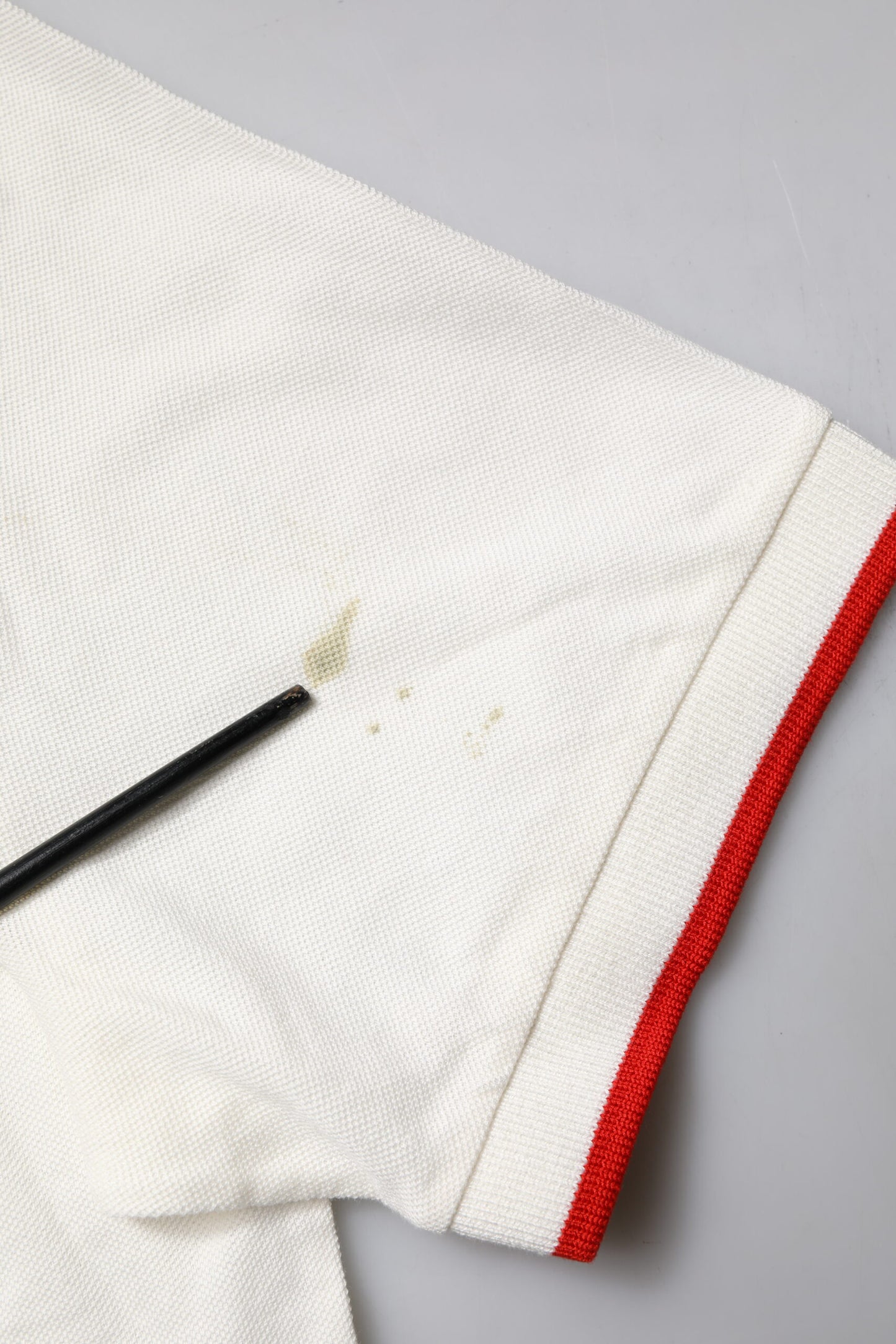 Dolce & Gabbana – Weißes Poloshirt aus Baumwolle mit Logokragen für Herren