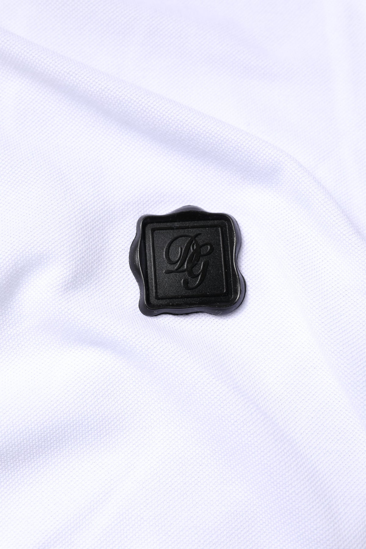 Dolce & Gabbana – Weißes Poloshirt aus Baumwolle mit Logo und Kragen