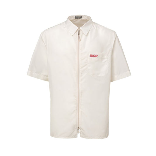 Dior Weißes Kurzarmhemd aus Polyester