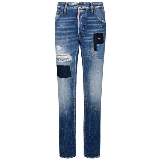 Dsquared² Herren Slim-Fit-Jeans aus blauer Baumwolle