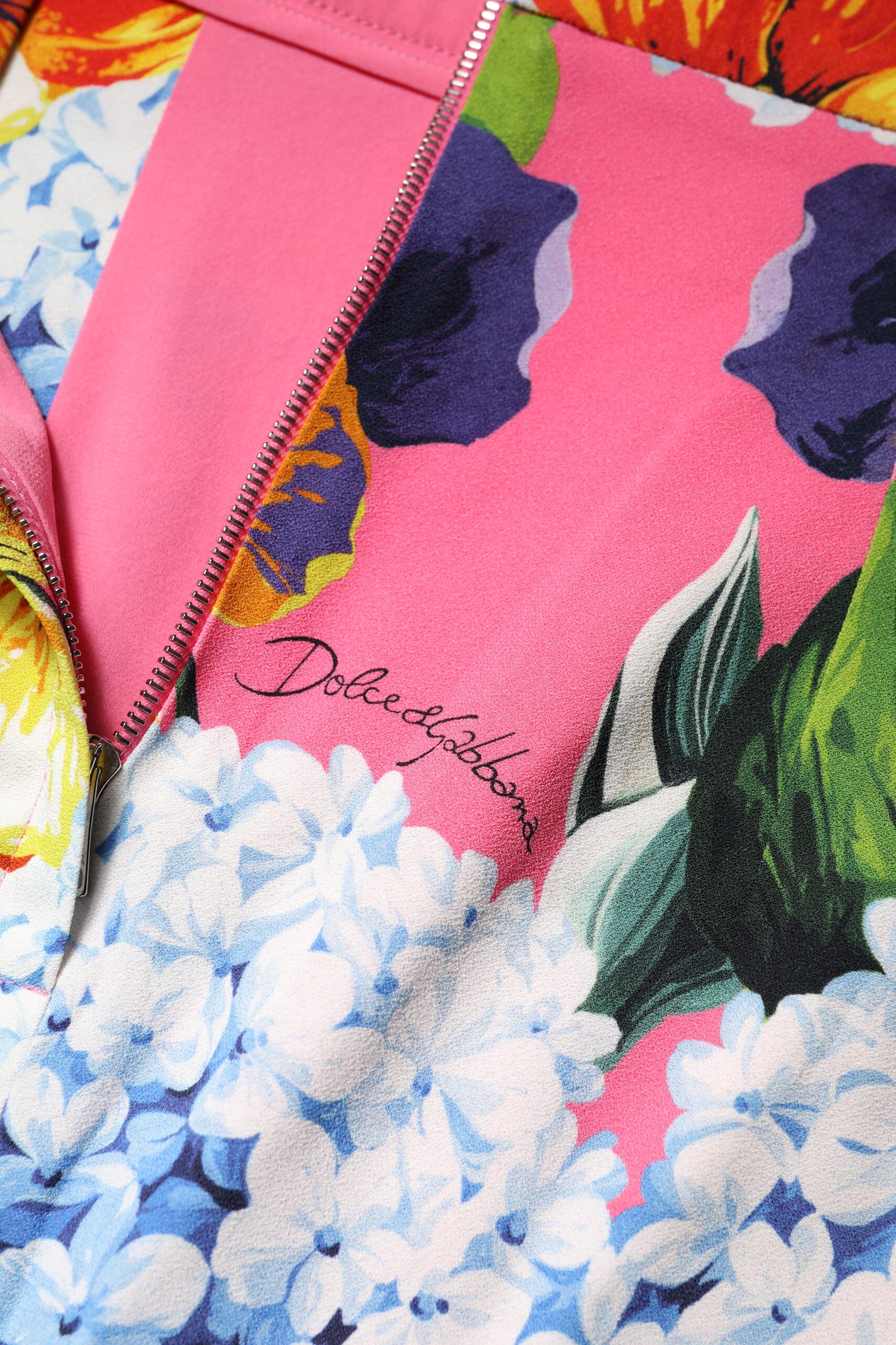 Dolce & Gabbana – Mehrfarbiger Midirock mit Blumenmuster und hoher Taille