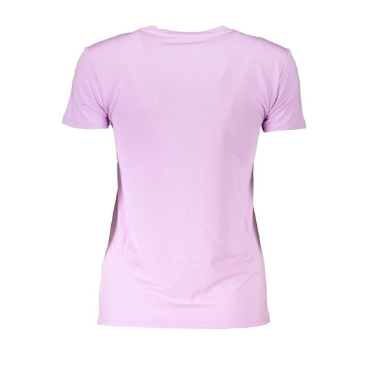 Patrizia Pepe Lila Damen T-Shirt aus Bio-Baumwolle