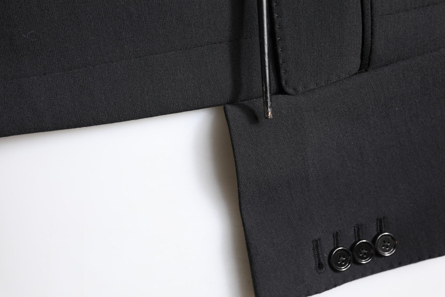 Dolce & Gabbana Schwarzer einreihiger Herrenmantel Blazeranzug