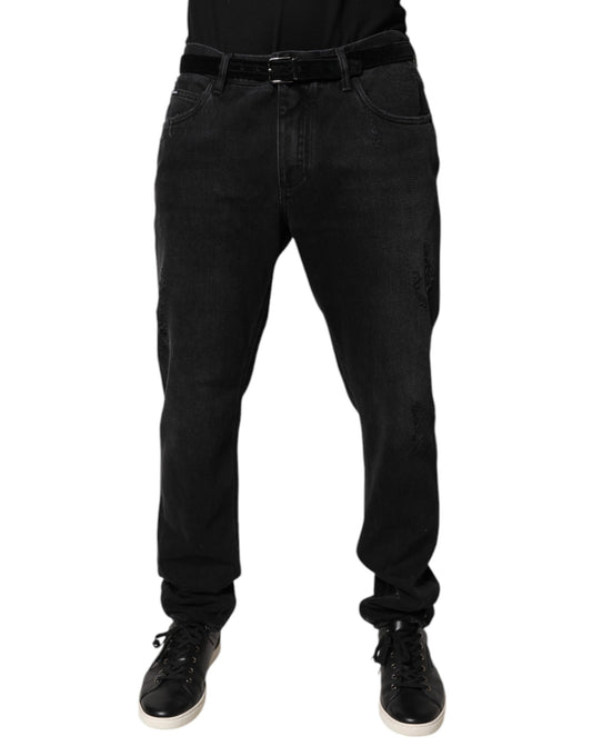 Dolce & Gabbana Schwarze Skinny-Jeans aus Baumwolle für Herren