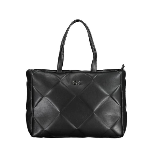 Calvin Klein Schwarze Polyester-Handtasche