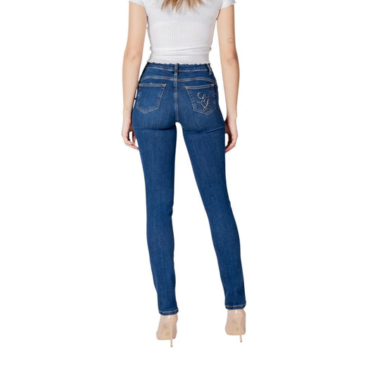 Liu Jo, Blaue Mom-Jeans aus Baumwolle