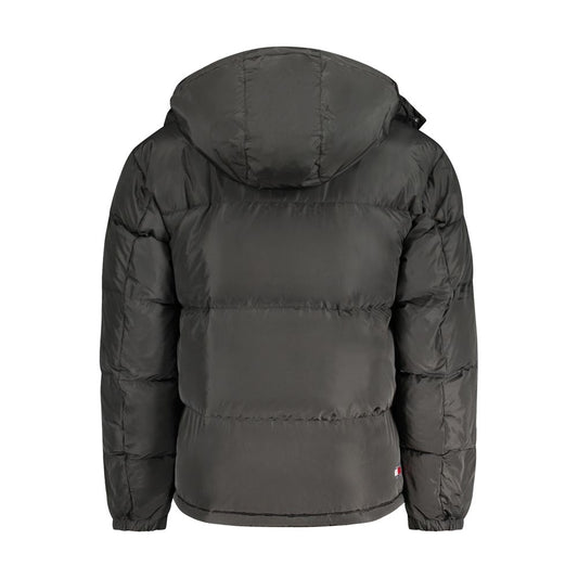 Tommy Hilfiger – Schwarze Herrenjacke aus recyceltem Polyester