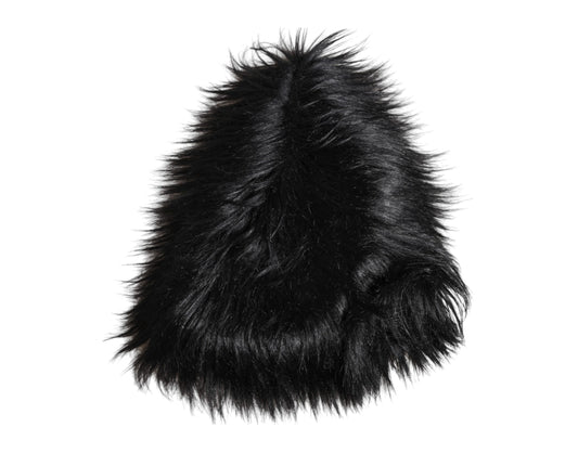 Dolce & Gabbana – Fischerhut aus schwarzem Acrylfell für Damen