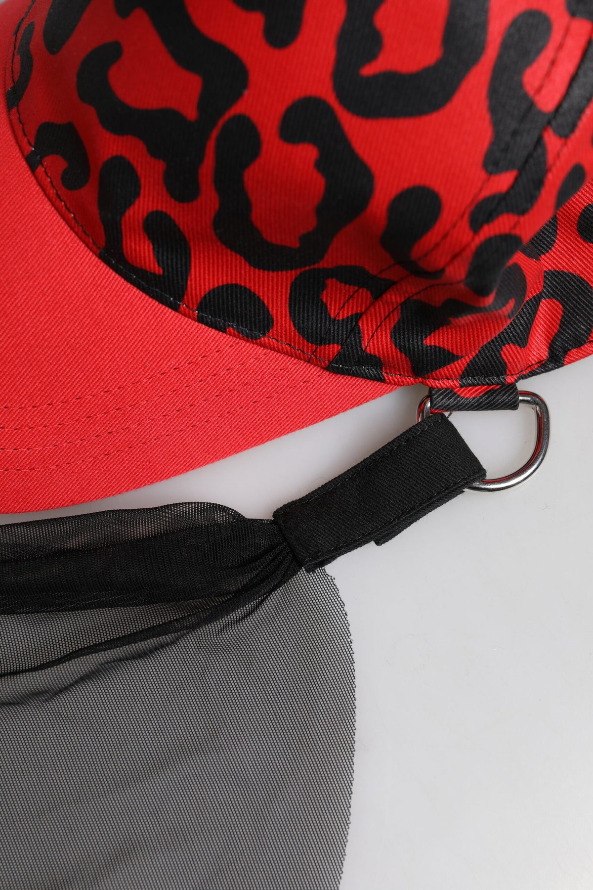 Dolce & Gabbana – Rote Baseballkappe aus Baumwolle mit 6 Paneelen für Damen