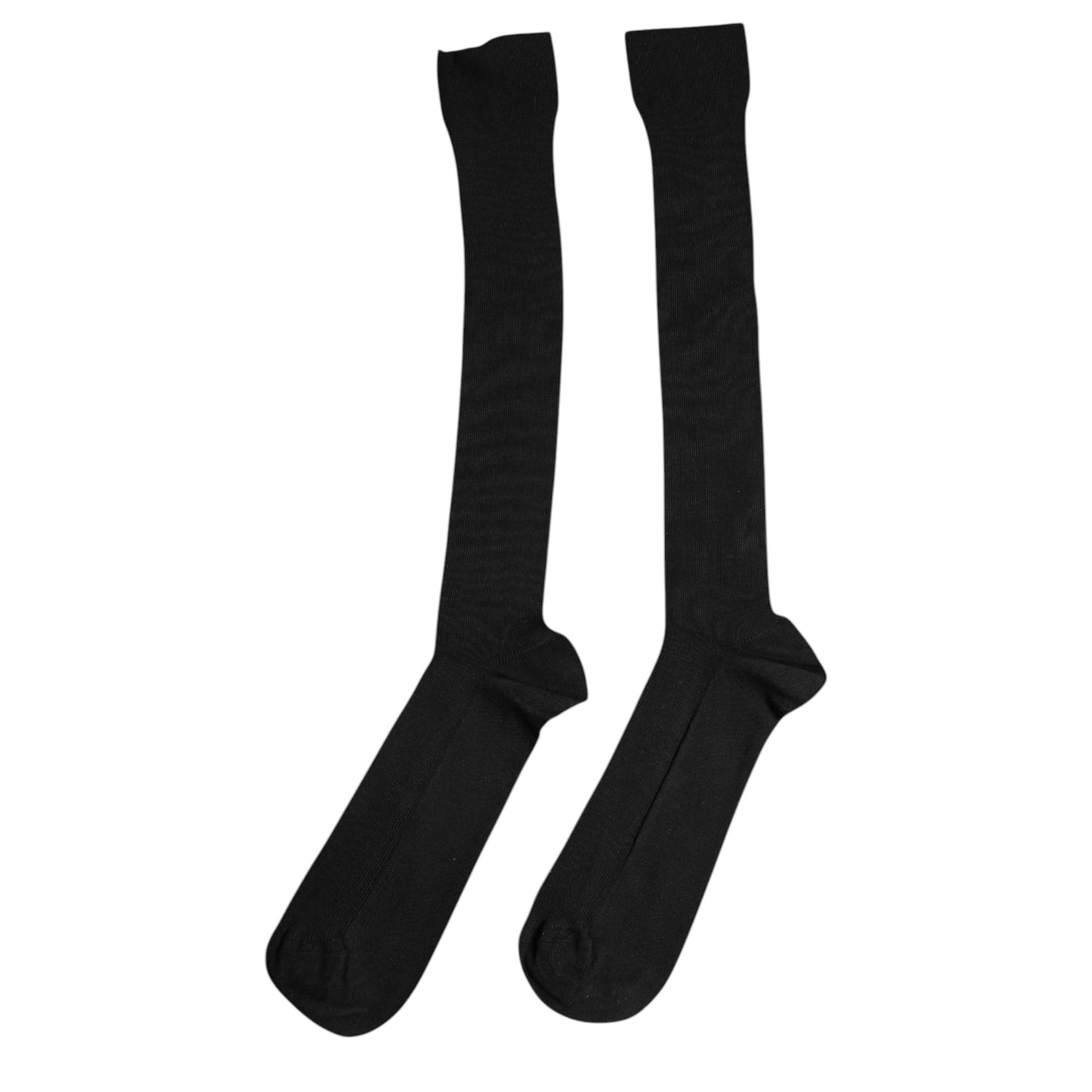 Dolce & Gabbana – Wadensocken aus schwarzer Viskose mit Logo