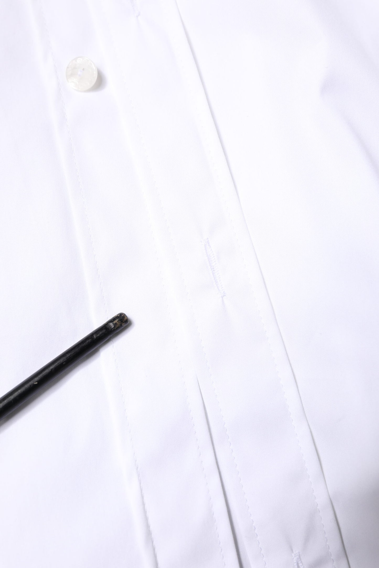 Dolce & Gabbana Weißes Baumwoll-GOLD-Herrenhemd