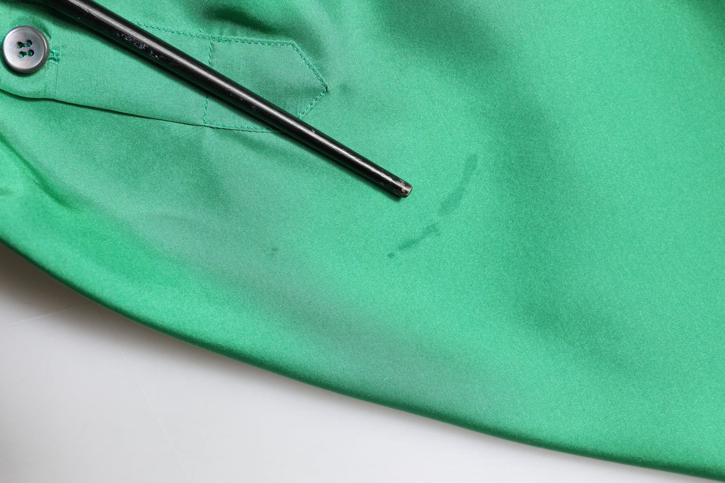 Dolce & Gabbana – Grünes, langärmliges Freizeithemd aus Seidensatin