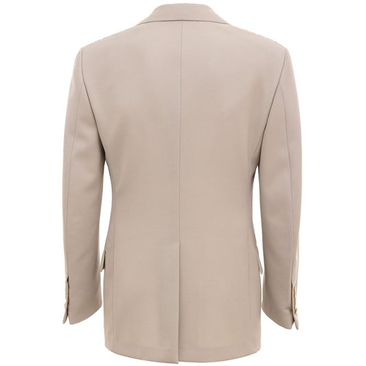 Beigefarbener Wollblazer von Tom Ford