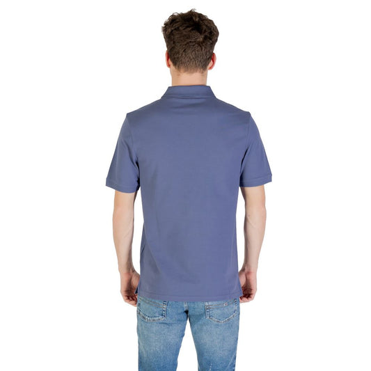 Blaues Poloshirt aus Baumwolle von Lyle & Scott
