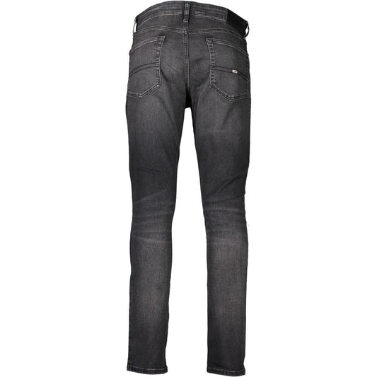 Tommy Hilfiger – Schwarze Slim-Fit-Jeans aus Baumwolle für Herren