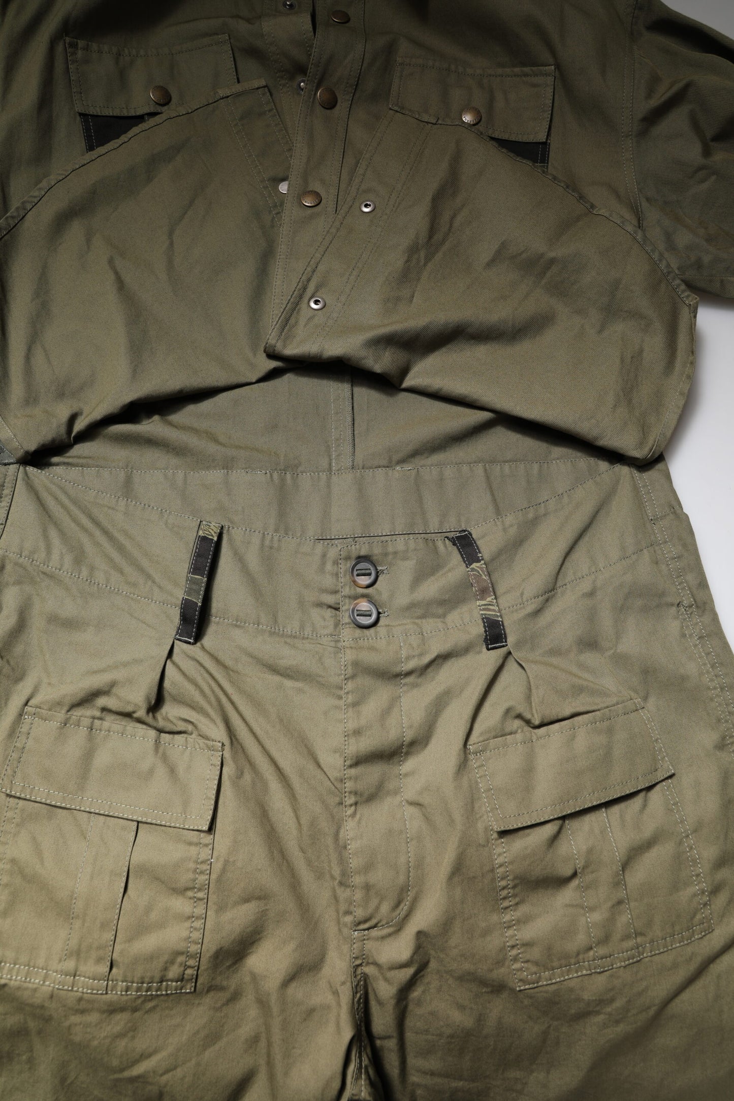 Dolce & Gabbana Braunes Baumwoll-Stretch-Hemdhosen-Freizeitset