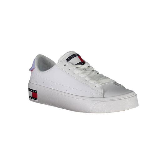 Tommy Hilfiger – Weiße Polyester-Sneaker für Damen