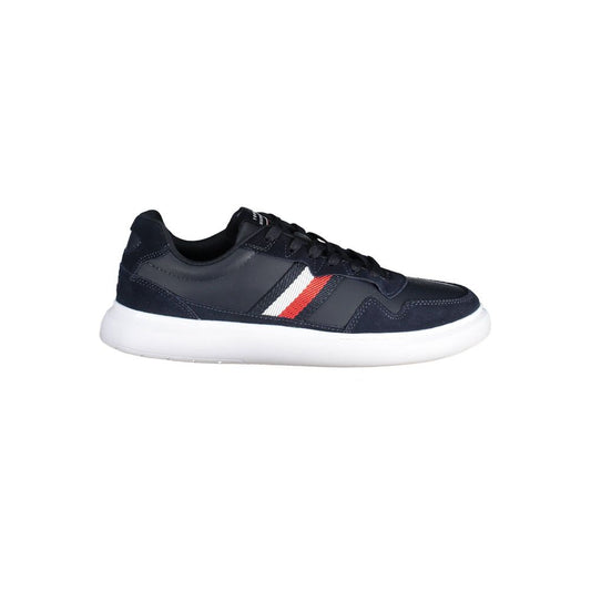 Tommy Hilfiger – Blaue Leder-Sneaker für Herren