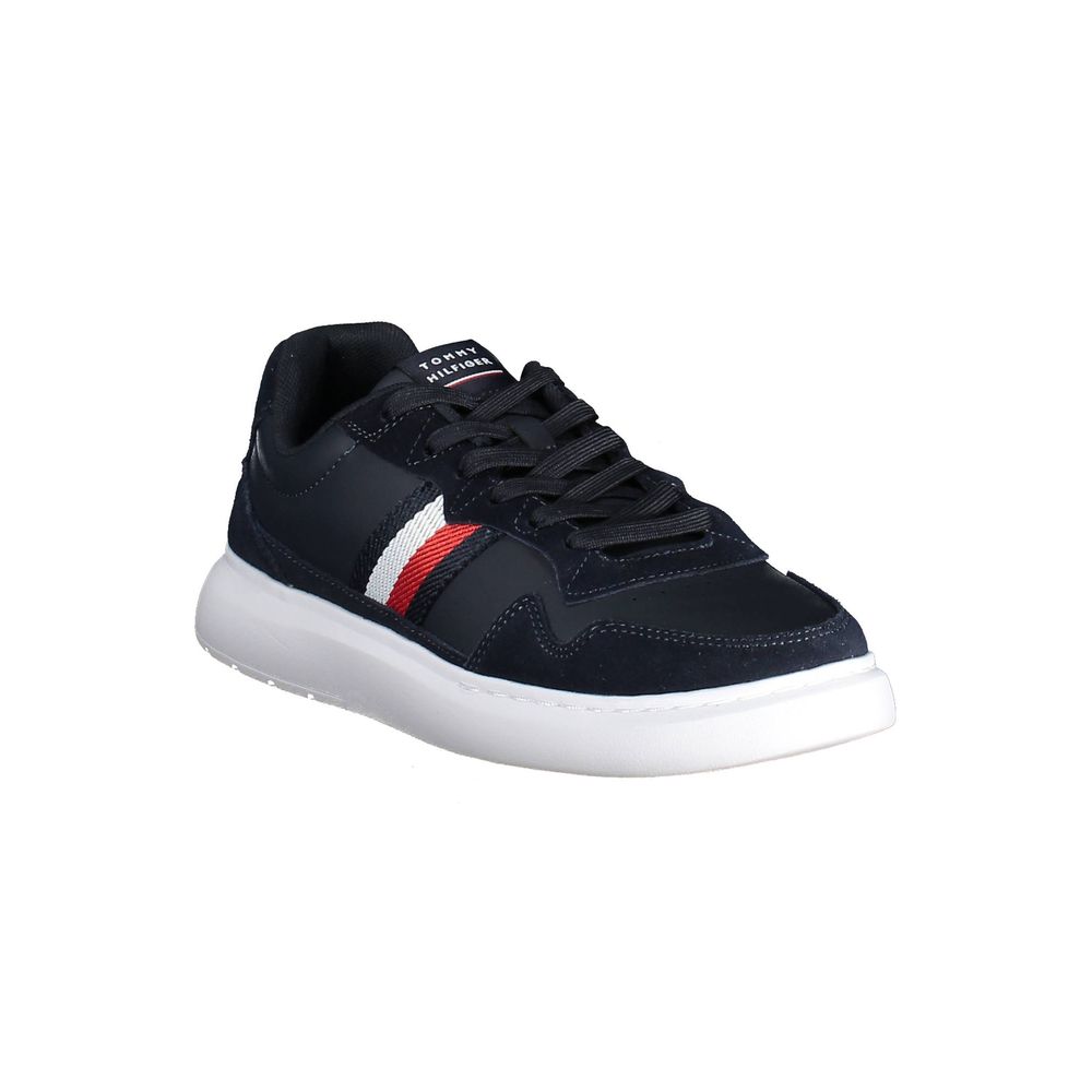 Tommy Hilfiger – Blaue Leder-Sneaker für Herren