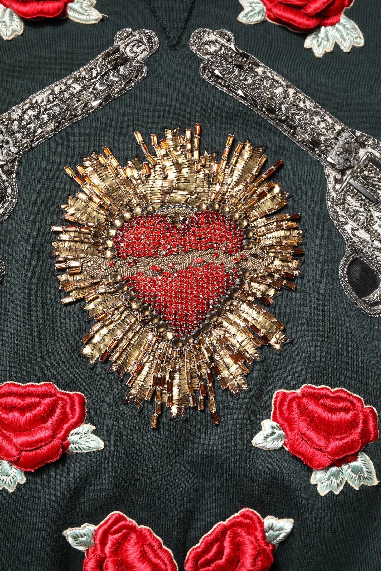 Dolce & Gabbana – Schwarzer Pullover mit Paillettenverzierung