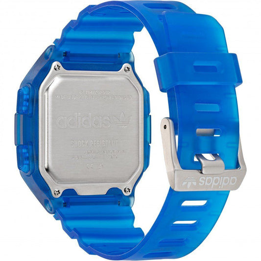 Adidas Blaue Synthetik-Sportuhr