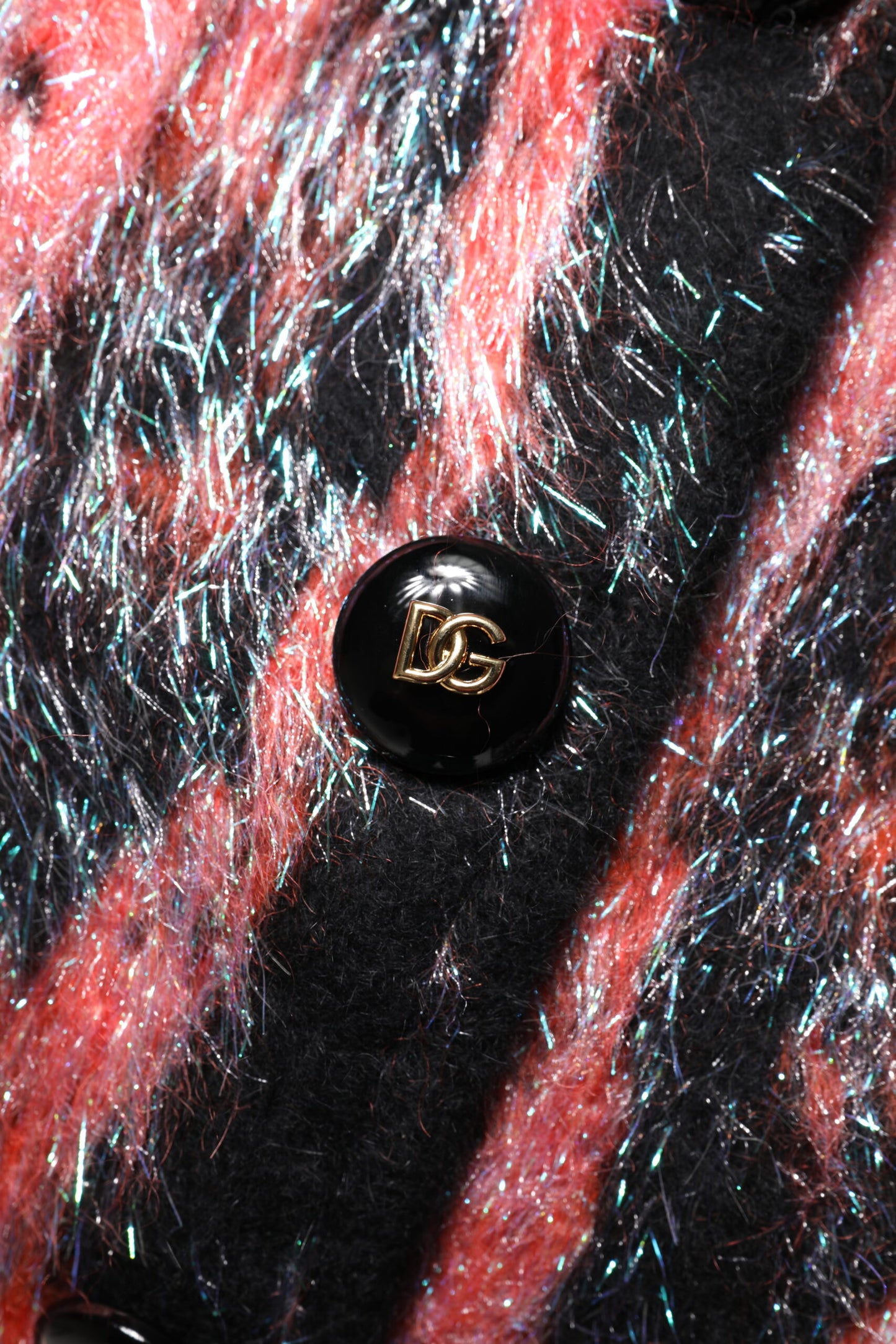 Dolce & Gabbana Roter Cardigan aus Mohairwolle mit Knopfleiste