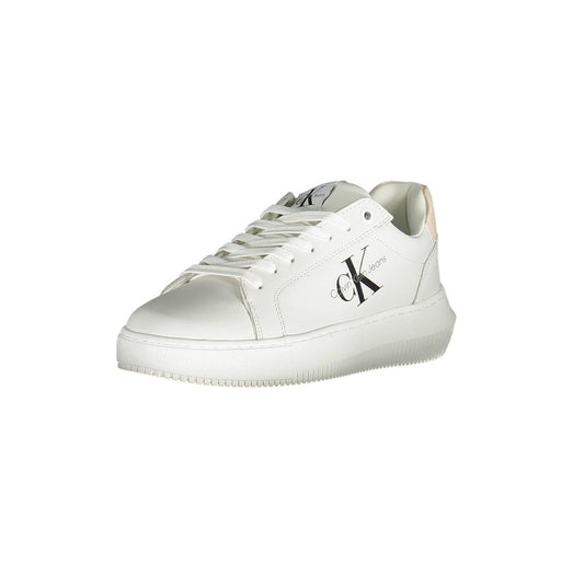 Calvin Klein Damen Sneaker aus weißem Polyester