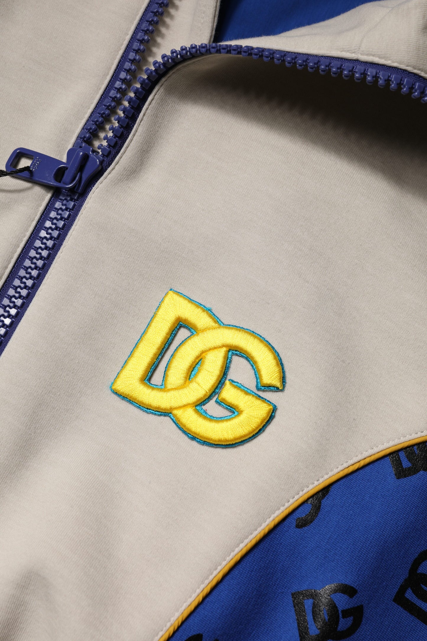 Dolce & Gabbana – Mehrfarbige Bomberjacke aus Polyester mit durchgehendem Reißverschluss